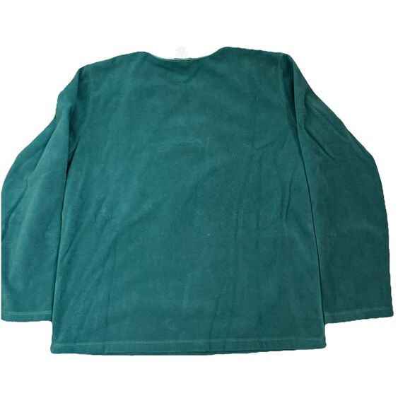 Vintage Y2K Disney Grumpy Patchwork Green Fleece Long Sleeve Shirt Women's M - Picture 6 of 8